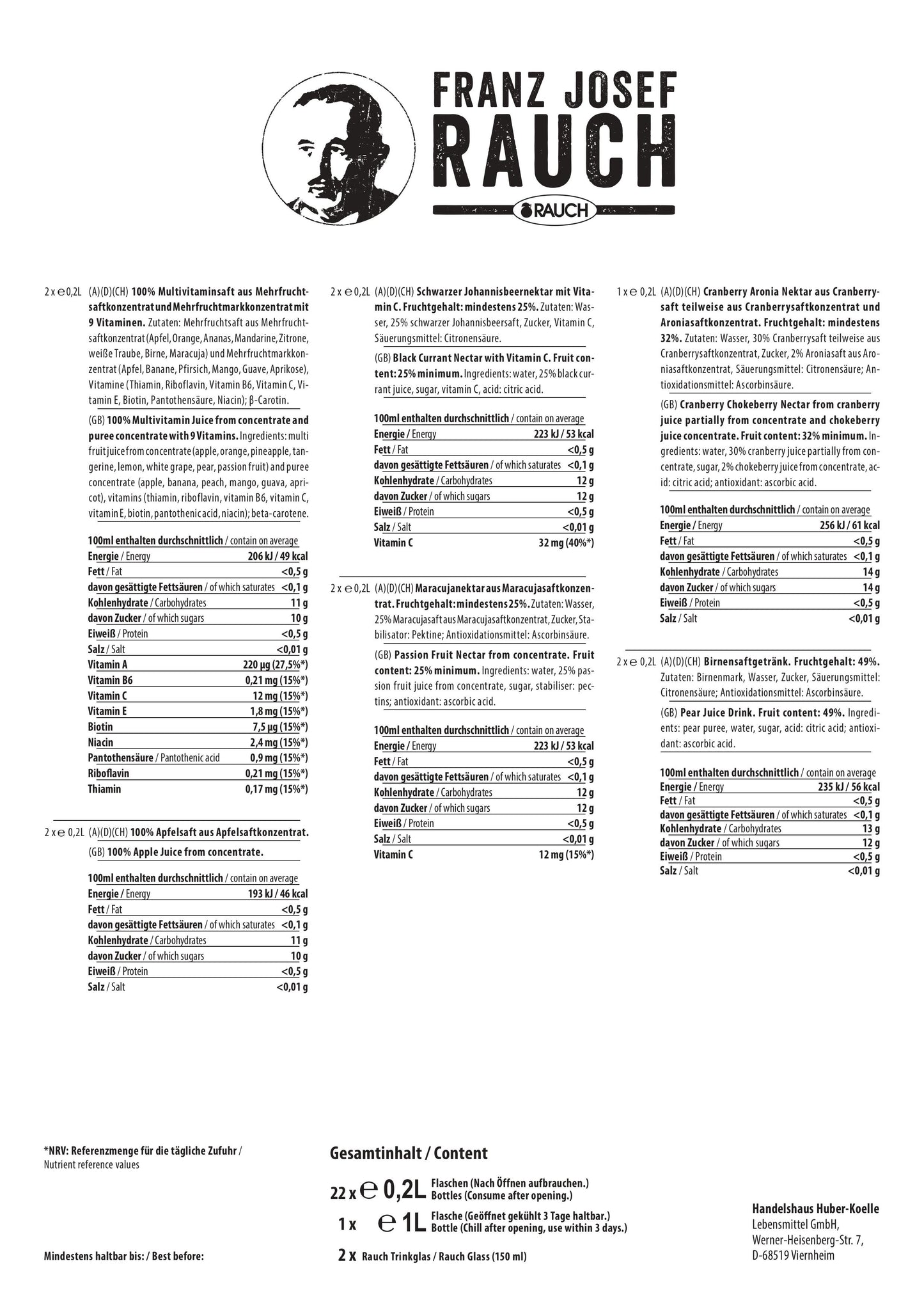 Franz Josef Rauch Adventskalender 2025